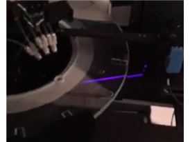 Rotary table machine detection card